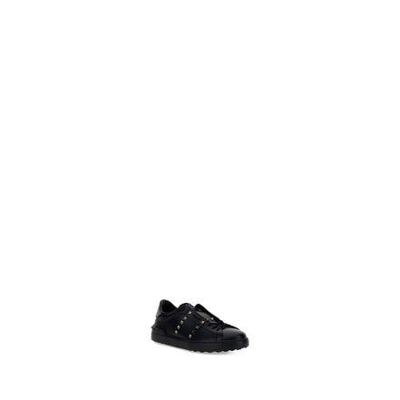Valentino Garavani Black Leather Athletic Sneakers