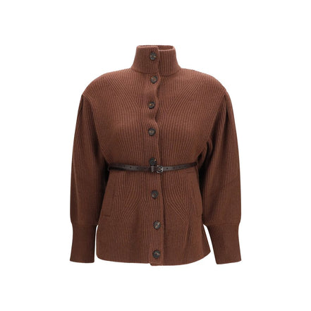 Brunello Cucinelli Brown Wool Cardigan