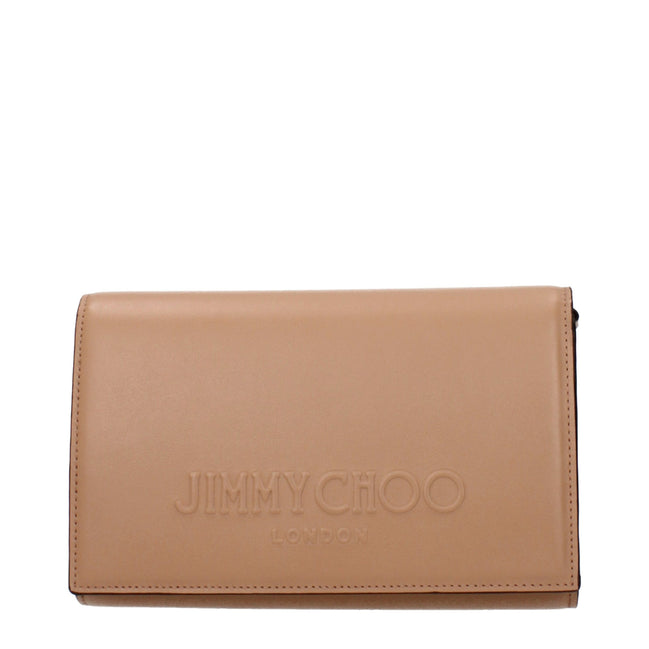 Jimmy Choo Brown Leather Clutch Bag