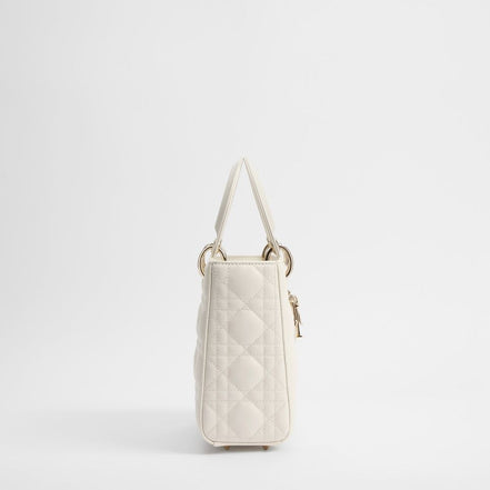 Dior White Lamb Leather Handbag