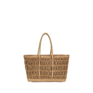 The Row Beige Raffia Shoulder Bag