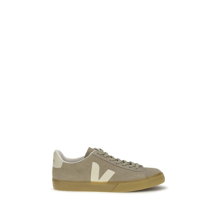 Veja Beige Suede Low Top Sneakers