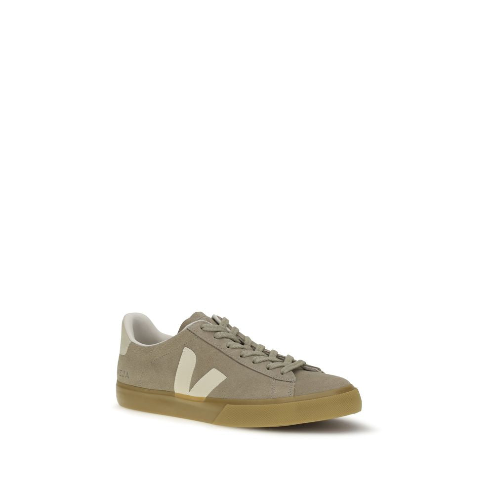 Veja Beige Suede Low Top Sneakers