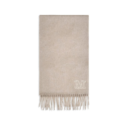 Max Mara Beige Cashmere Scarf
