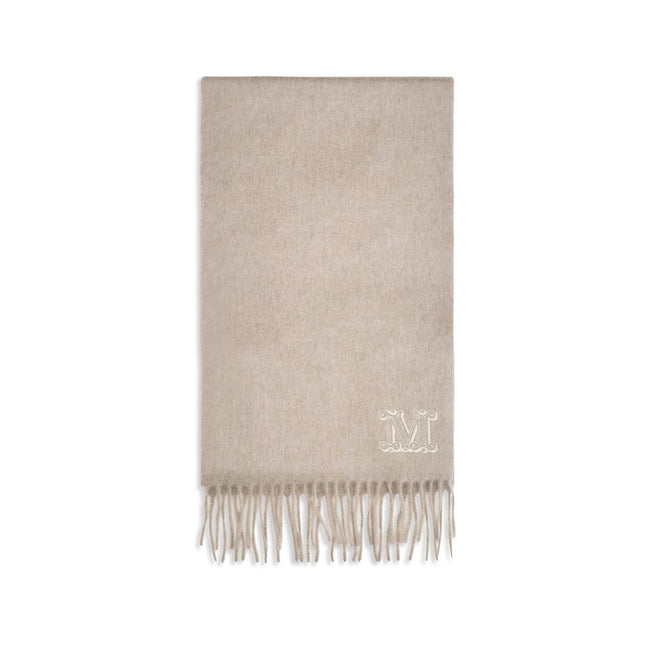 Max Mara Beige Cashmere Scarf