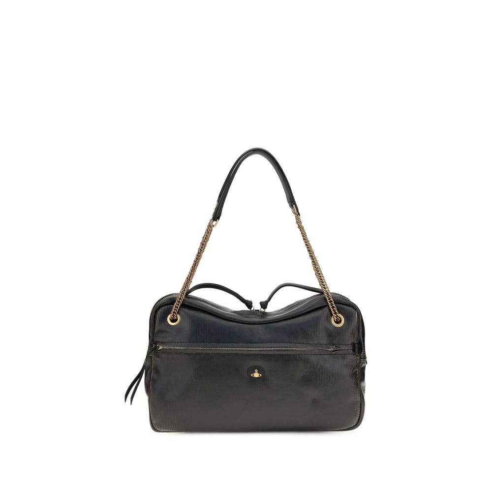Vivienne Westwood Black Leather Shoulder Bag