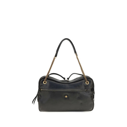 Vivienne Westwood Black Leather Shoulder Bag
