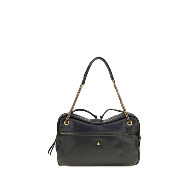 Vivienne Westwood Black Leather Shoulder Bag