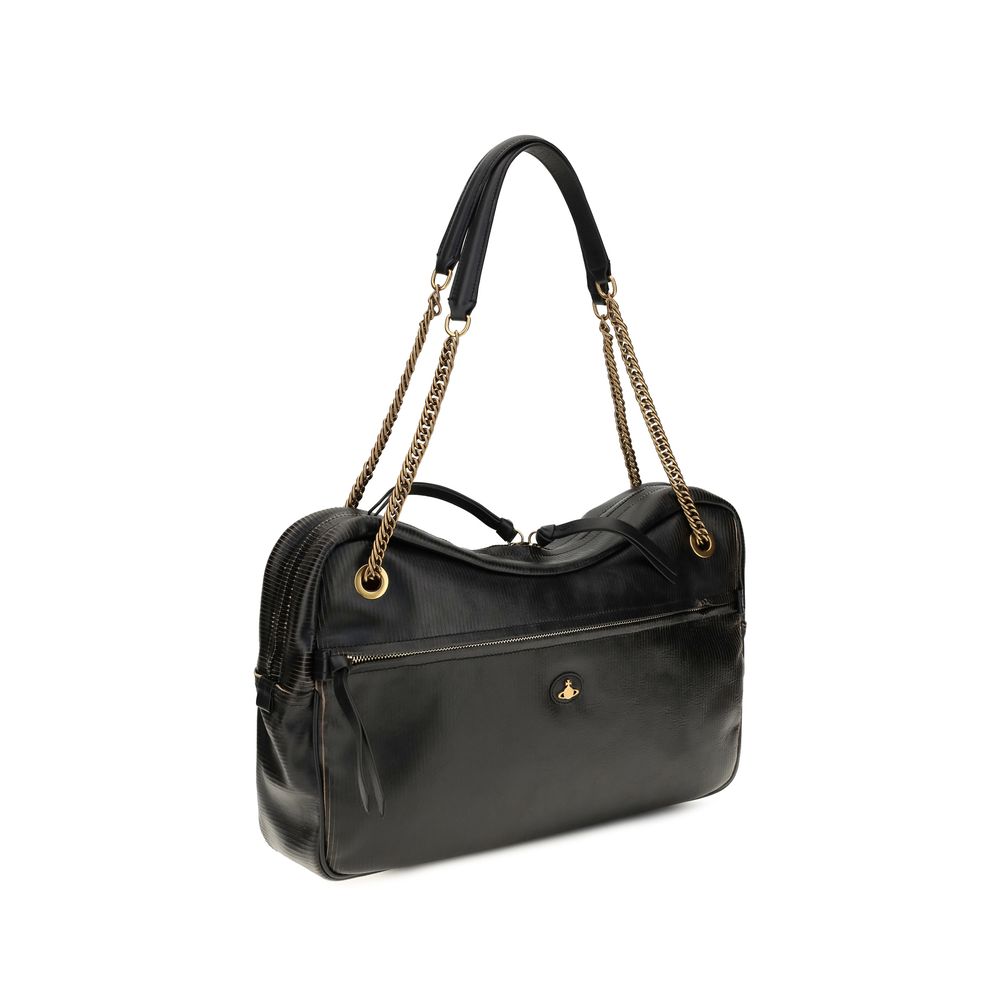 Vivienne Westwood Black Leather Shoulder Bag