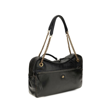 Vivienne Westwood Black Leather Shoulder Bag