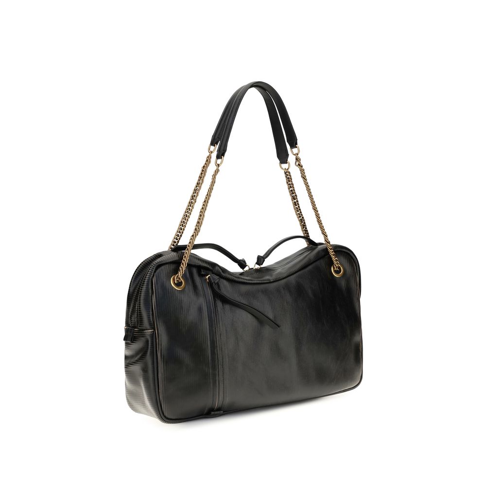 Vivienne Westwood Black Leather Shoulder Bag