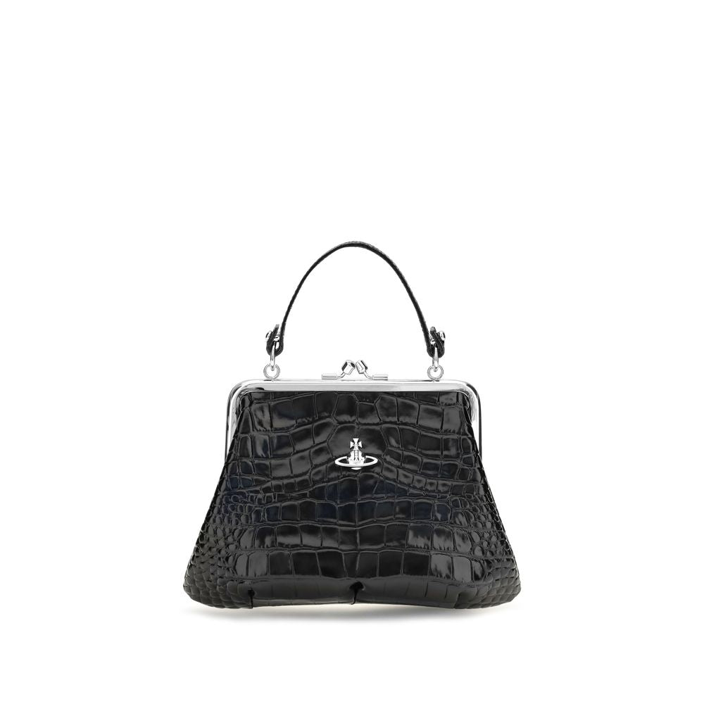 Vivienne Westwood Black Leather Shoulder Bag