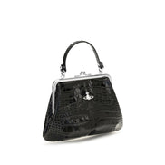 Vivienne Westwood Black Leather Shoulder Bag