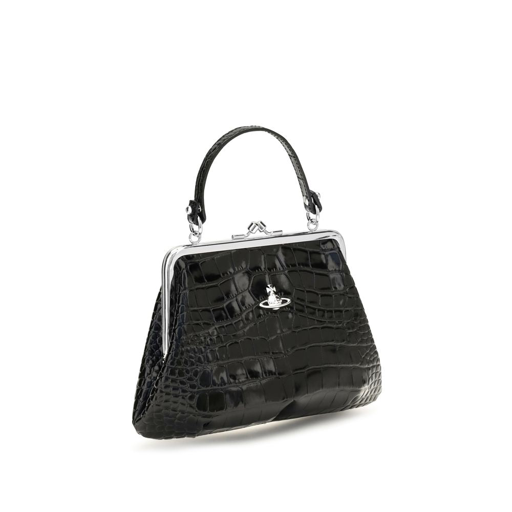 Vivienne Westwood Black Leather Shoulder Bag