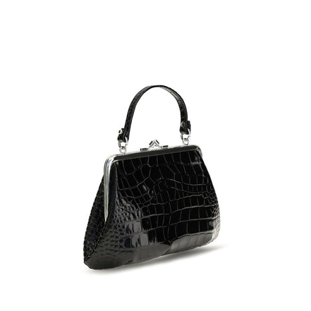 Vivienne Westwood Black Leather Shoulder Bag