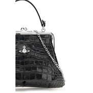 Vivienne Westwood Black Leather Shoulder Bag