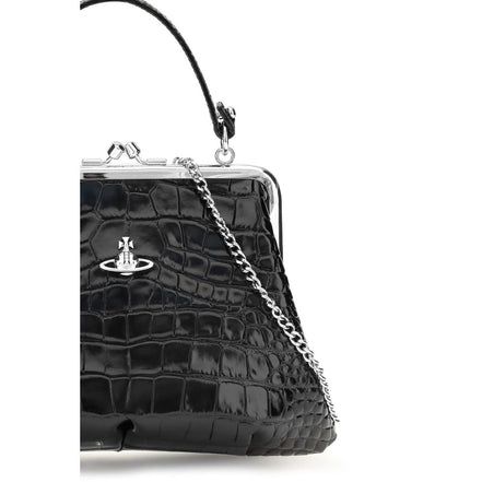 Vivienne Westwood Black Leather Shoulder Bag