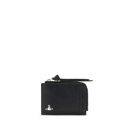 Vivienne Westwood Black Calf Leather Wallet