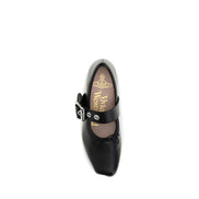 Vivienne Westwood Black Leather Ballet Flats