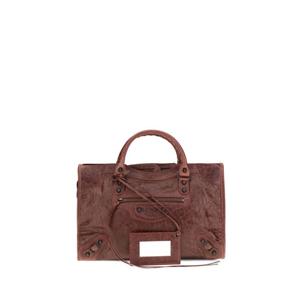 Balenciaga Bordeaux Lambskin Handbag