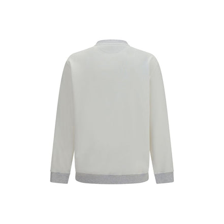 Brunello Cucinelli White Cotton Sweatshirt
