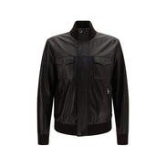 Dolce & Gabbana Brown Lamb Bomber