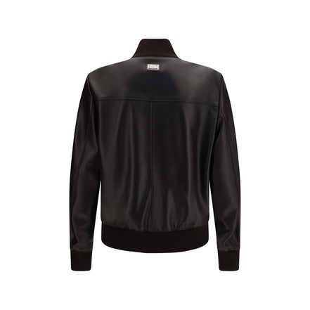 Dolce & Gabbana Brown Lamb Bomber