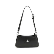 Vivienne Westwood Black Leather Shoulder Bag