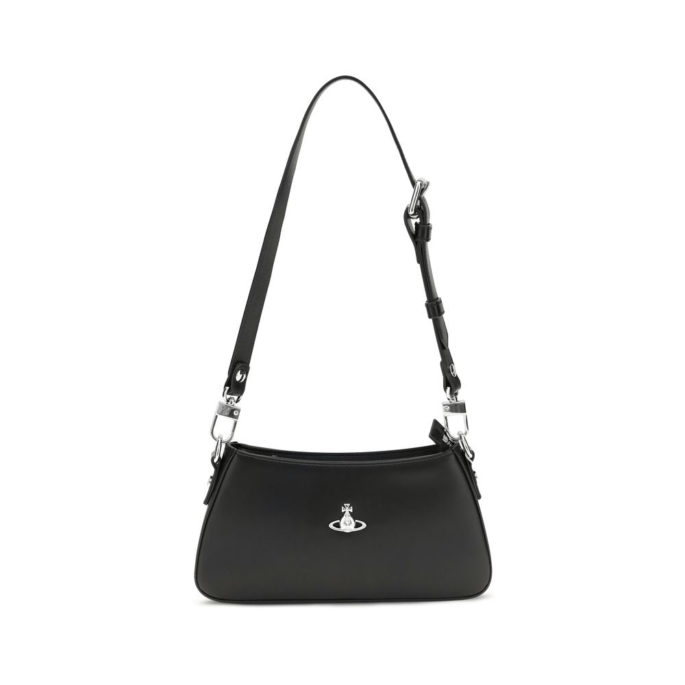 Vivienne Westwood Black Leather Shoulder Bag