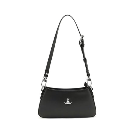 Vivienne Westwood Black Leather Shoulder Bag