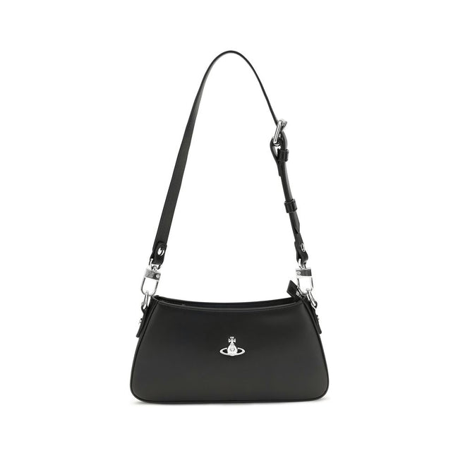 Vivienne Westwood Black Leather Shoulder Bag