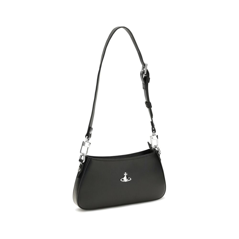 Vivienne Westwood Black Leather Shoulder Bag