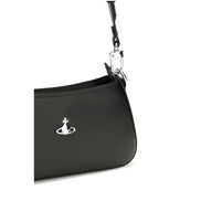 Vivienne Westwood Black Leather Shoulder Bag