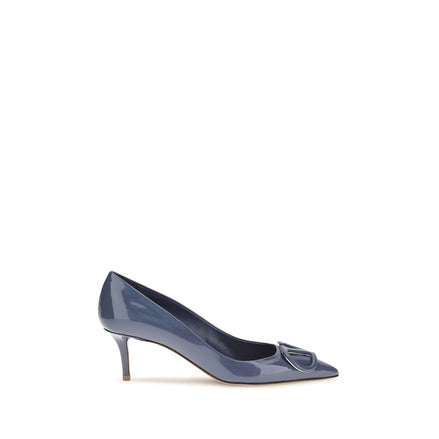 Valentino Garavani Blue Leather High Heel Pumps