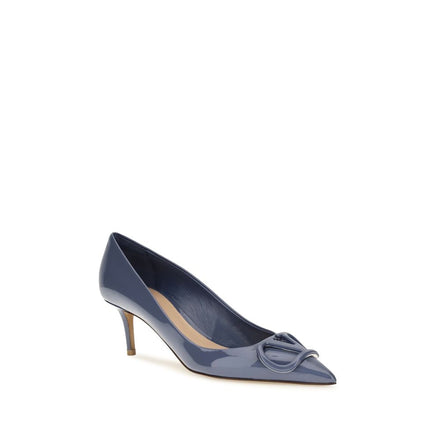 Valentino Garavani Blue Leather High Heel Pumps