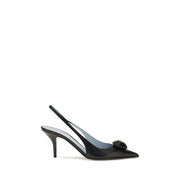 Valentino Garavani Black Calf Leather Bos Taurus High Heel Pumps