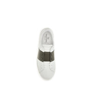 Valentino Garavani White Leather Low Top Sneakers