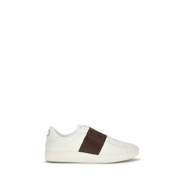 Valentino Garavani White Leather Low Top Sneakers