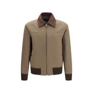 Prada Brown Cotton Full-Length Jacket