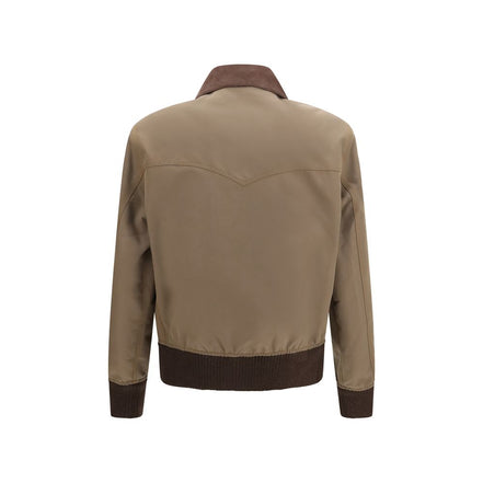 Prada Brown Cotton Full-Length Jacket