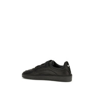 Dsquared² Black Calf Leather Bos Taurus Athletic Sneakers