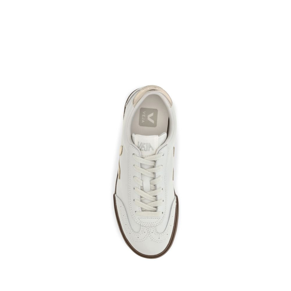 Veja White Leather Low Top Sneakers