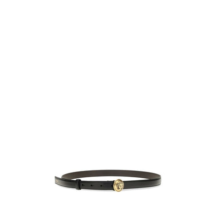 Versace Black Leather Regular Belt