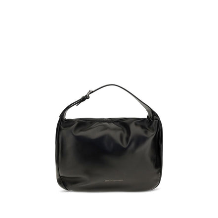 Brunello Cucinelli Black Leather Shoulder Bag