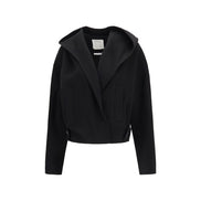 Max Mara Black Wool Full-Length Jacket