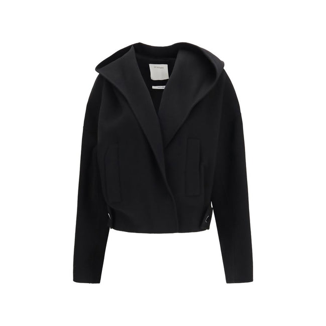 Max Mara Black Wool Full-Length Jacket