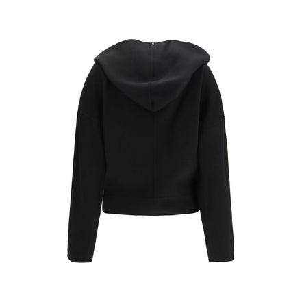 Max Mara Black Wool Full-Length Jacket