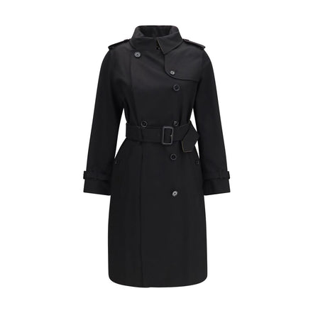 Burberry Black Cotton Coat