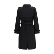 Burberry Black Cotton Coat