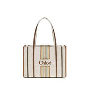 Chloé Beige Cotton Shoulder Bag